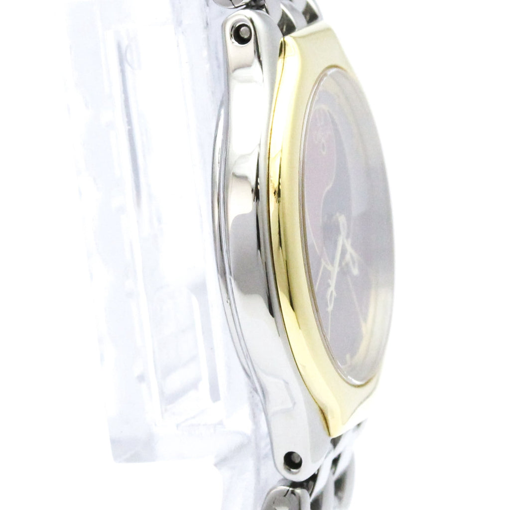 Pre-Owned OMEGA De Ville Symbol 18K Gold Steel Quartz Ladies Watch 795.0901 Polished