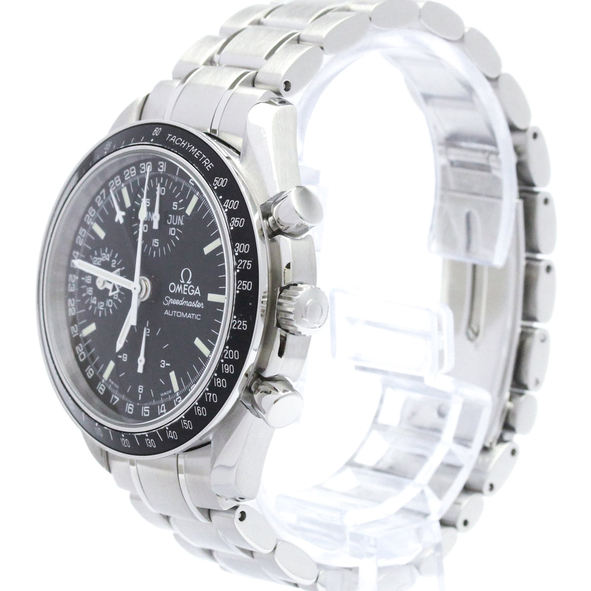 Pre-Owned OMEGA Speedmaster Mark 40 Steel Automatic Mens Watch 3520.50 Polished