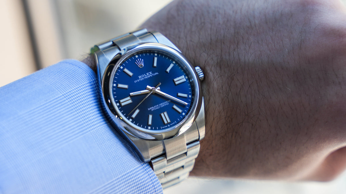 Pre-Owned Rolex Oyster Perpetual 124300 41MM Blue Dial With Stainless Steel Oyster Bracelet