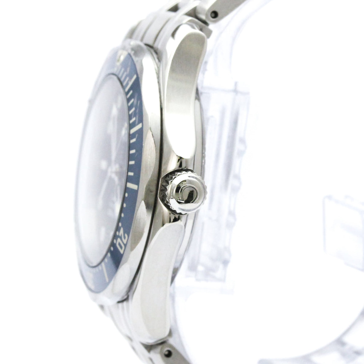 Pre-Owned OMEGA Seamaster Professional 300M Steel Mid Size Watch 2561.80 Polished
