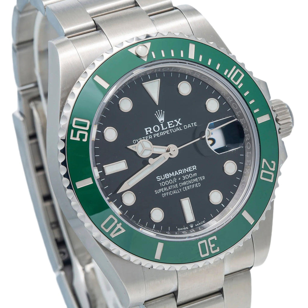 Pre-Owned Rolex Submariner Date 41MM 126610LV Starbucks / Cermit Black Dial Green Ceramic Bezel Stainless Steel Oyster Bracelet