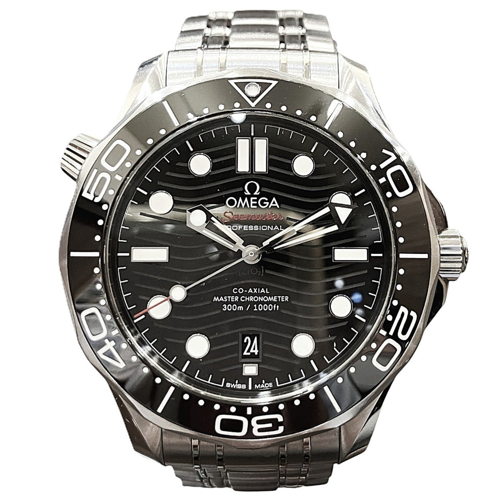 Pre-Owned Omega Seamaster Diver 300 wristwatch, total weight 176g, stainless steel, automatic...