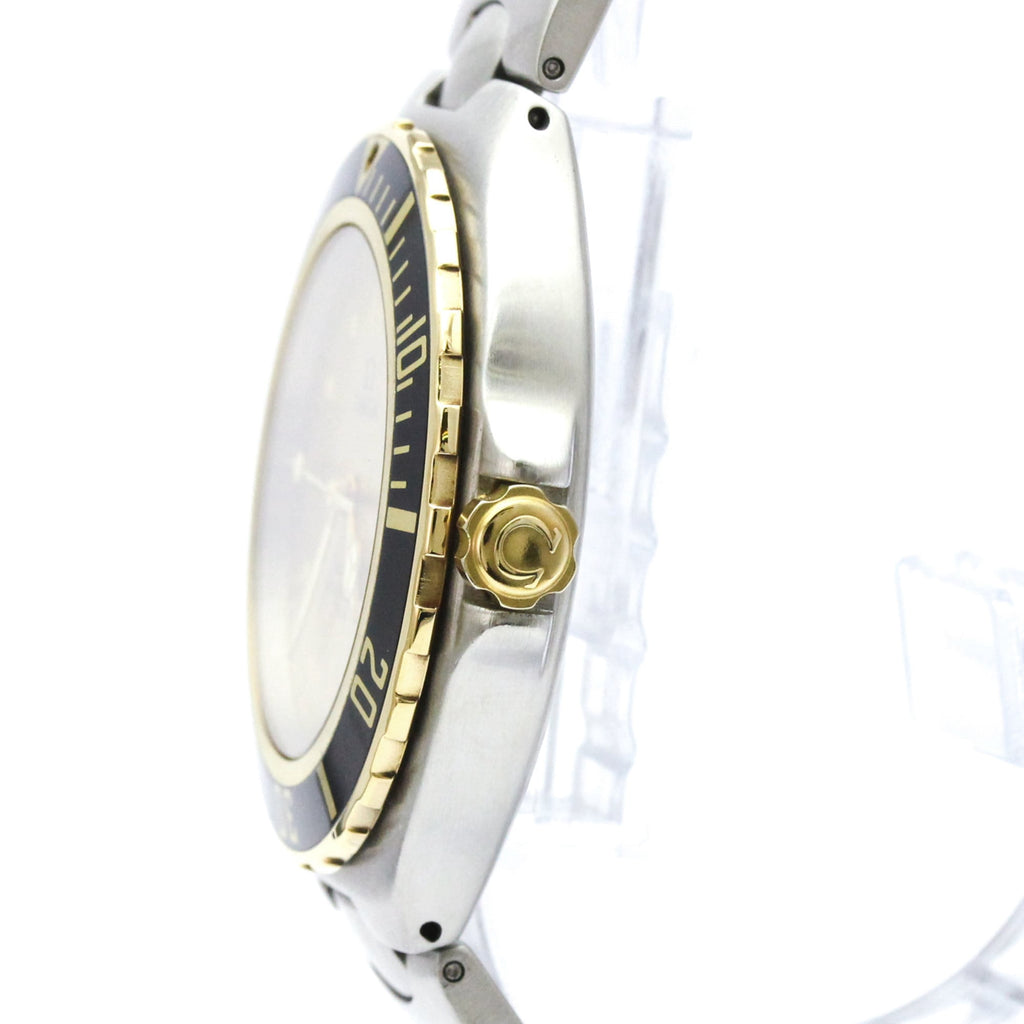 Pre-Owned OMEGA Seamaster Professional 18K Gold Steel Watch 396.1042 Polished