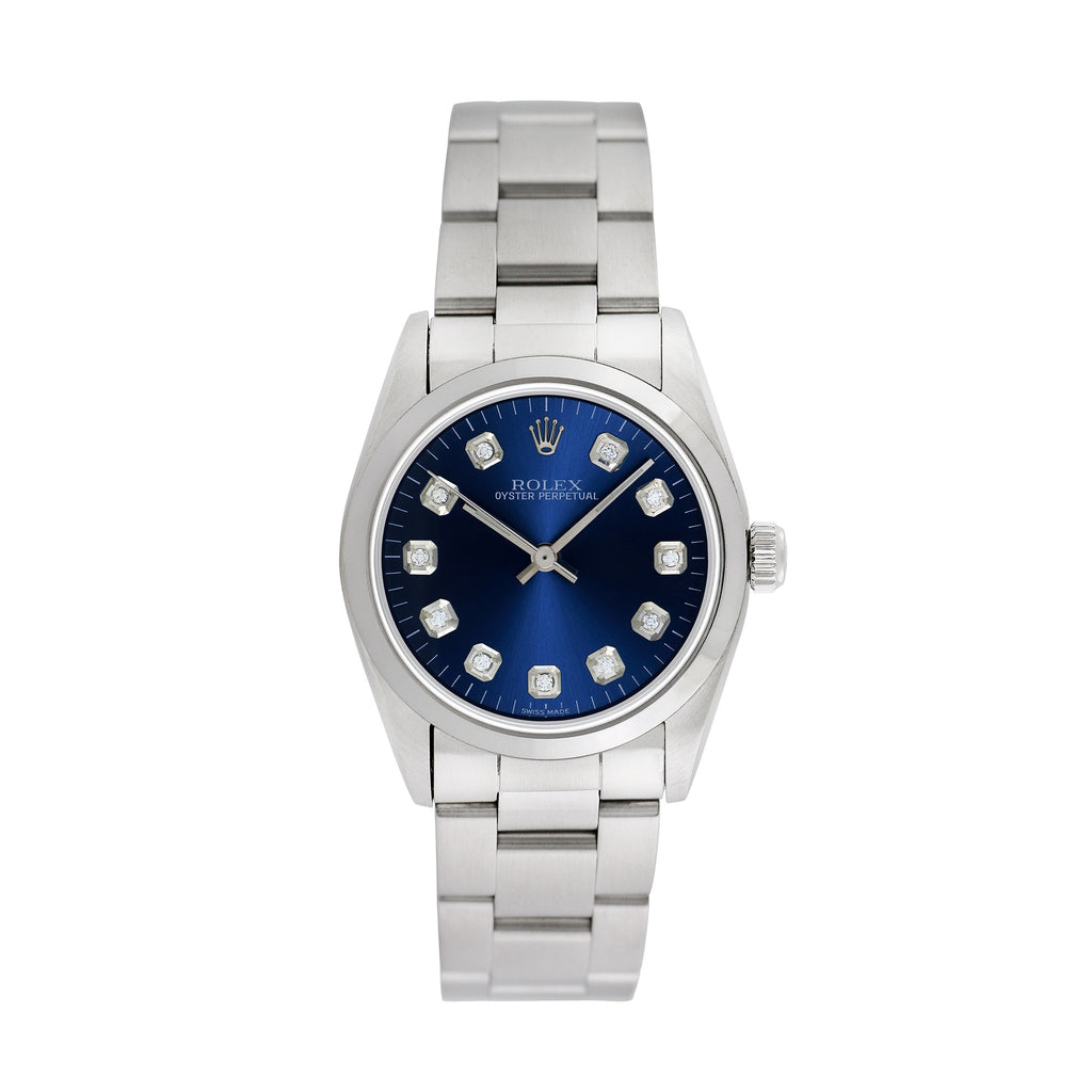 Pre-Owned Rolex Midsize Oyster Perpetual 31mm Stainless Steel Oyster Wristwatch