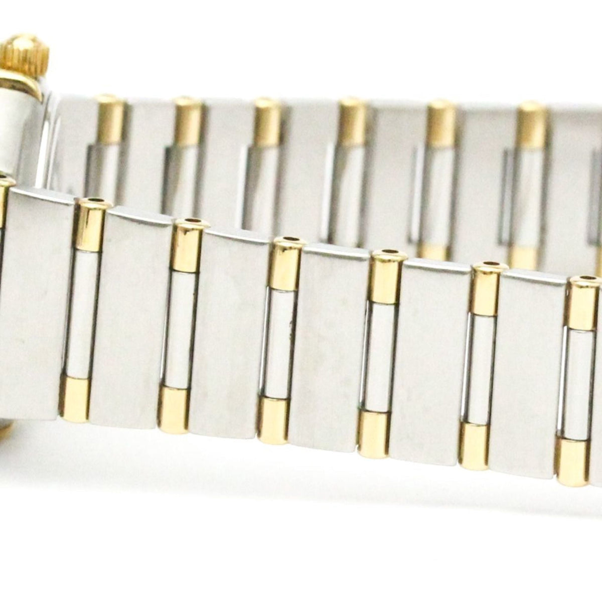 Pre-Owned OMEGA Constellation Diamond 18K Gold Steel Watch 1367.10 Polished