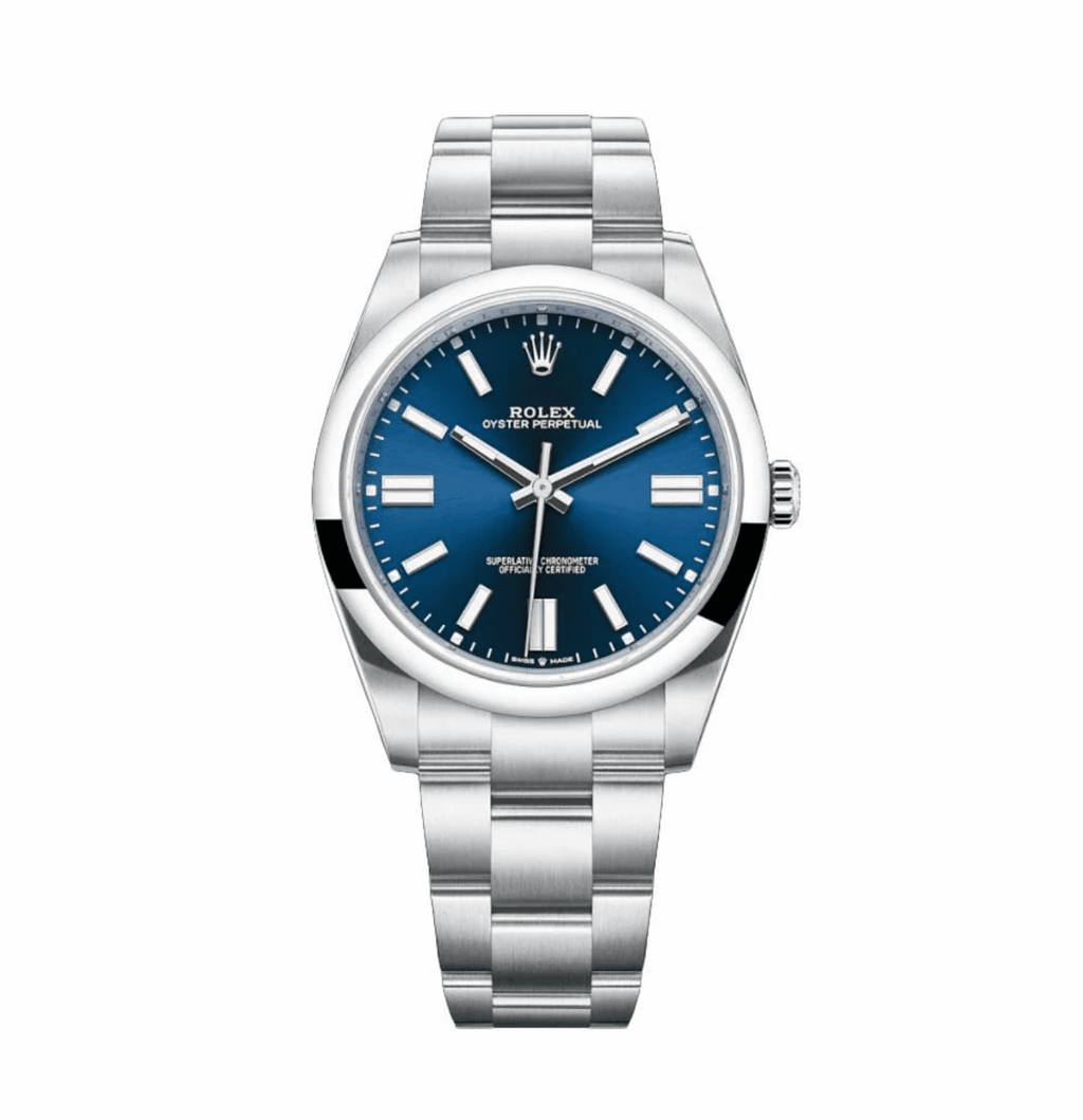Pre-Owned Rolex Oyster Perpetual 124300 41MM Blue Dial With Stainless Steel Oyster Bracelet