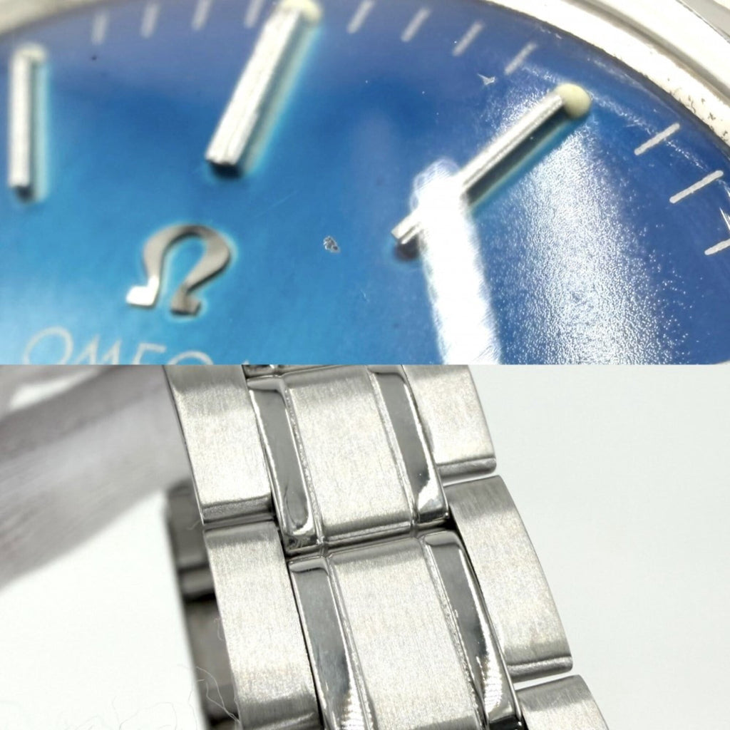 Pre-Owned Omega Seamaster Cal. 1022 Day-Date Automatic Watch for Men, Blue Dial, OMEGA 166.021,...