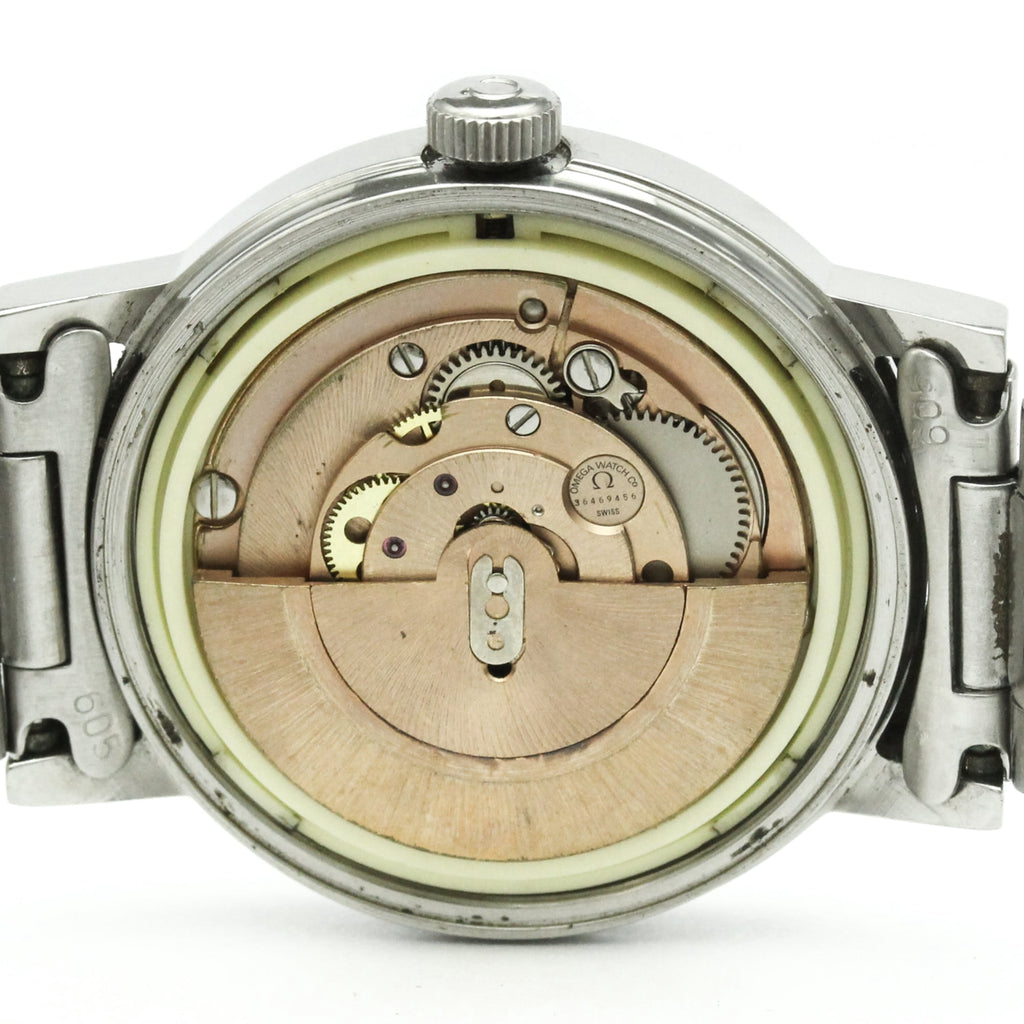 Pre-Owned OMEGA Geneve Cal 1481 Steel Automatic Mens Watch 166.0098 Vintage