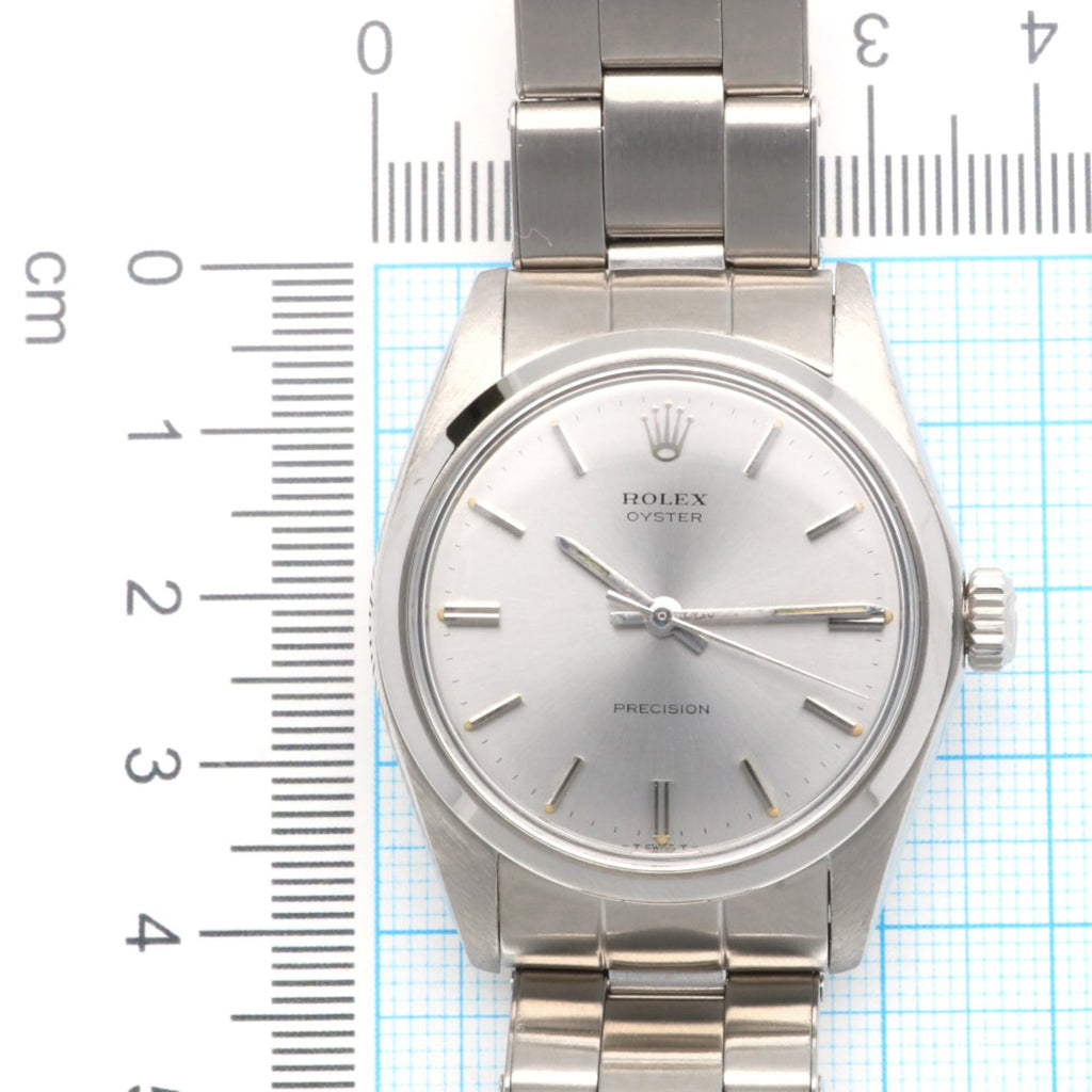 Pre-Owned Rolex Precision Oyster Wristwatch, Stainless Steel, 6426, Manual Winding, Polished,...