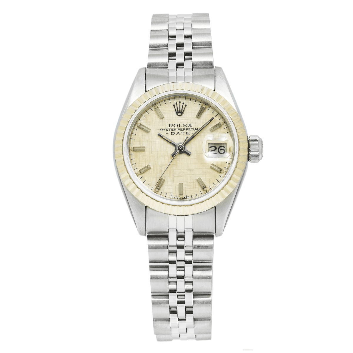 Pre-Owned Vintage Rolex Ladies Date 26mm 6917 with Stainless Steel Jubilee Bracelet