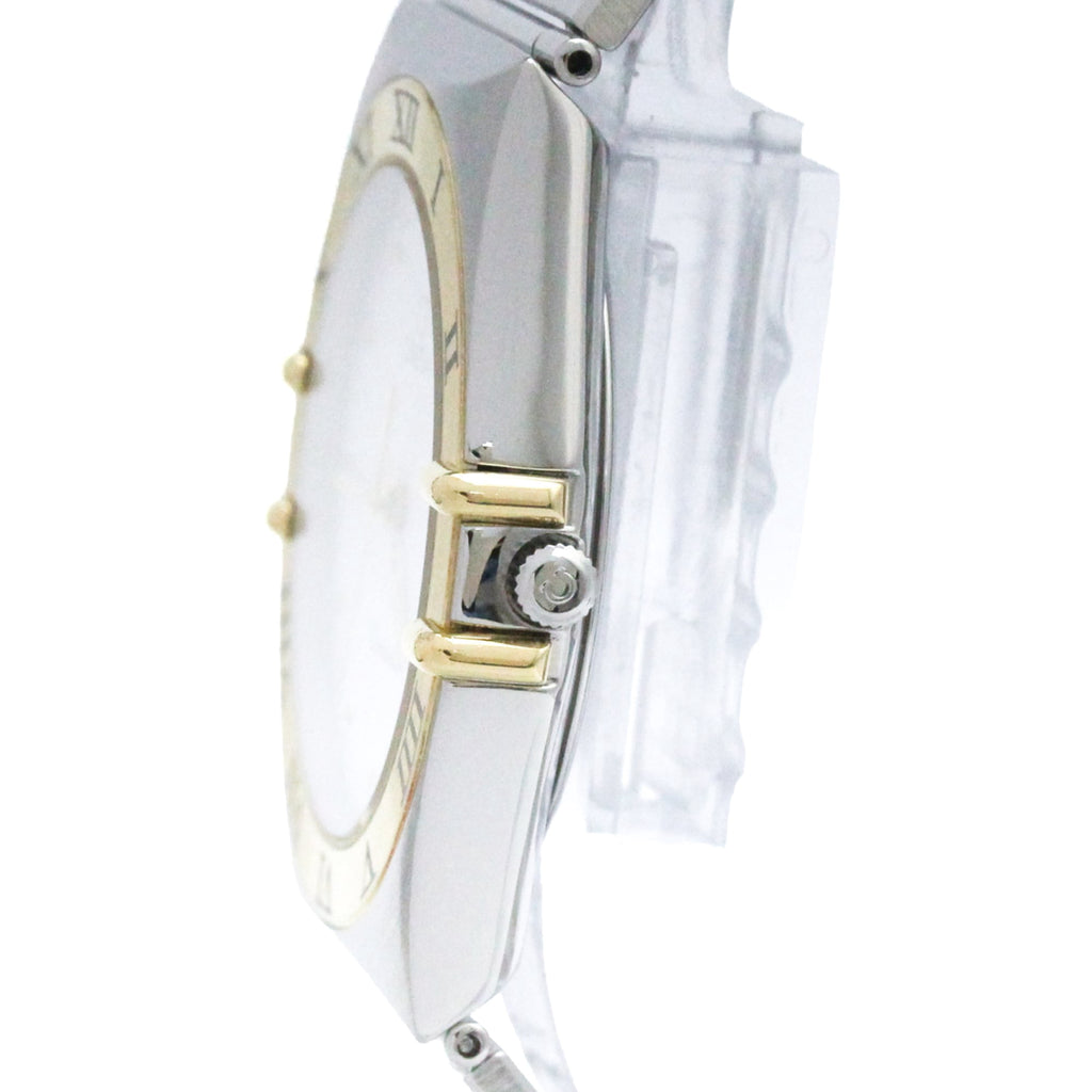 Pre-Owned OMEGA Constellation 18K Gold Steel Quartz Mens Watch 396.1070 Polished