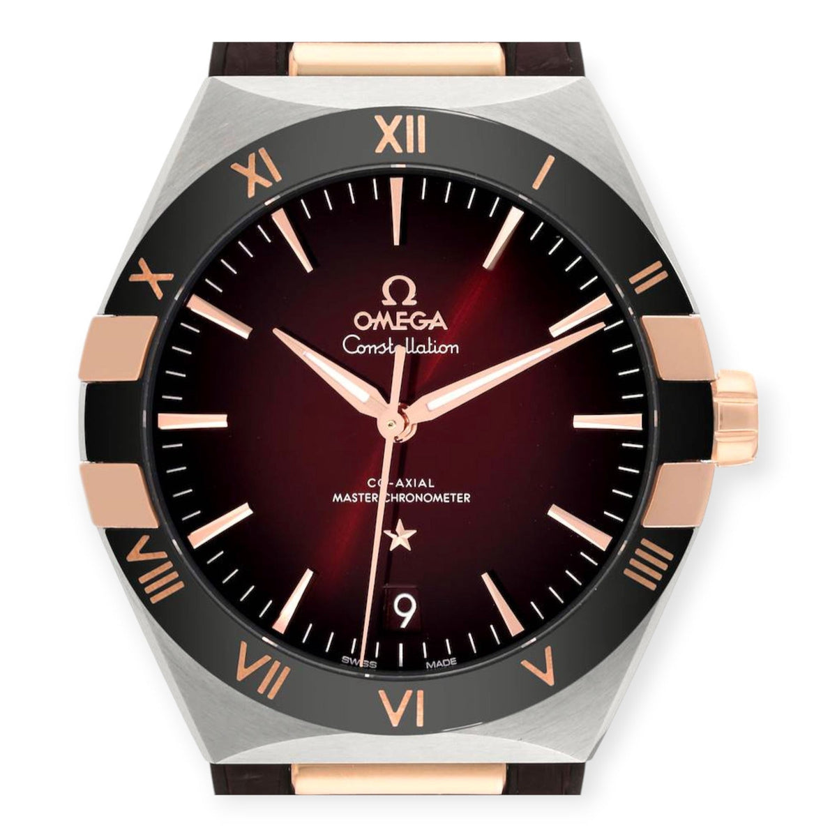 Pre-Owned Omega Constellation 41mm 131.23.41.21.11.001 Steel Rose Gold Mens Watch