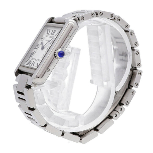 Pre-Owned Cartier Tank Solo SM W5200013 Silver Dial Women's Watch