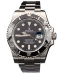 Pre-Owned Mens Rolex Stainless Steel Submariner Watch Ref. 116610 Black Ceramic