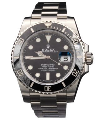 Pre-Owned Mens Rolex Stainless Steel Submariner Watch Ref. 116610 Black Ceramic