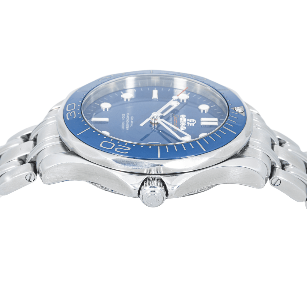 Pre-Owned Omega Seamaster Diver 300M 41mm Blue Dial Stainless Steel Bracelet Watch