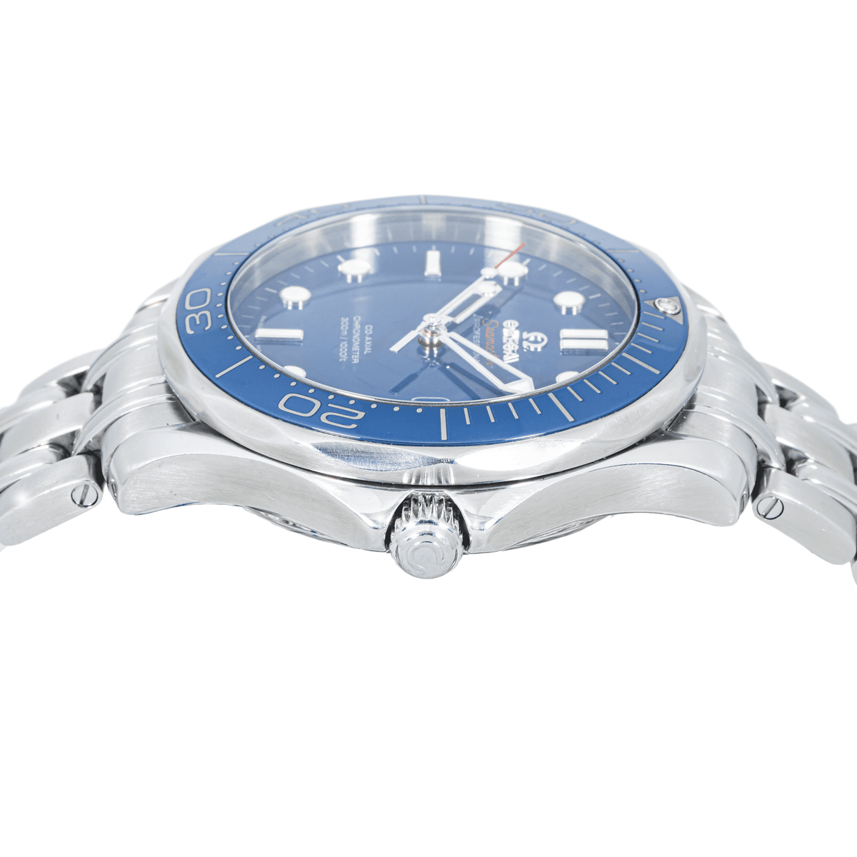Pre-Owned Omega Seamaster Diver 300M 41mm Blue Dial Stainless Steel Bracelet Watch