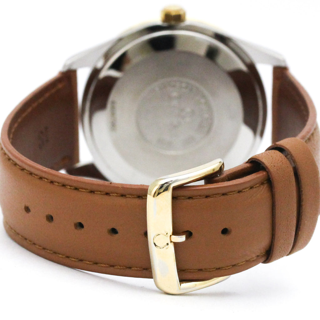 Pre-Owned OMEGA Automatic 18K Gold Steel Automatic Mens Watch 166.0285 Polished