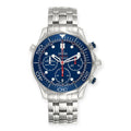 Pre-Owned Omega Seamaster Diver 300M 44 Blue Dial 212.30.42.50.03.001 Mens Watch