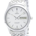 Pre-Owned Polished OMEGA Seamaster Day Date Cal 1020 Steel Mens Watch 166.0279 Vintage