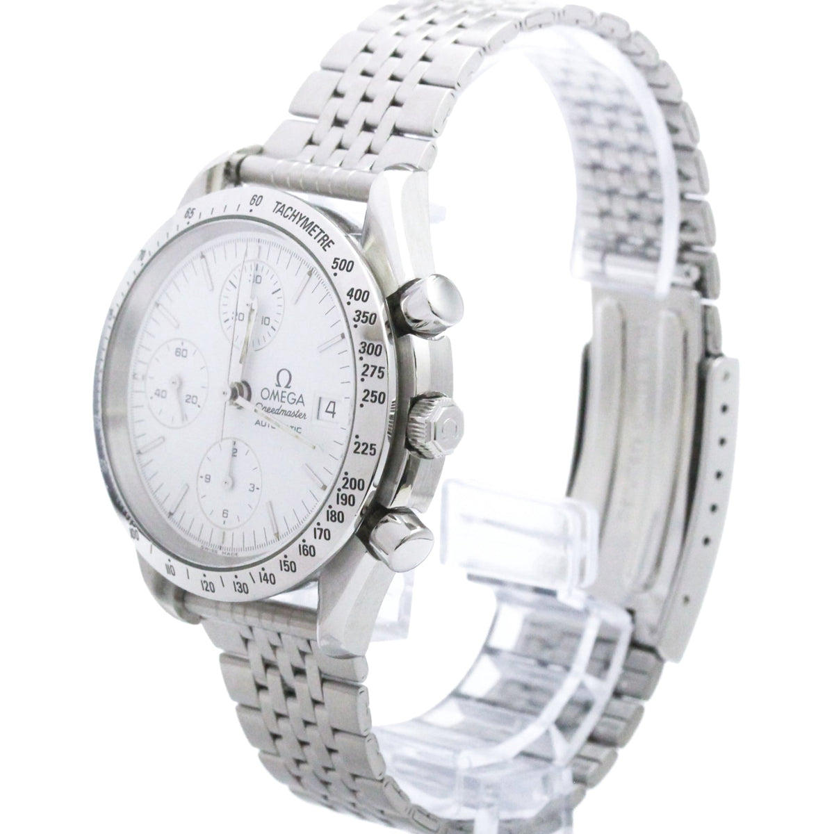 Pre-Owned OMEGA Speedmaster Date Steel Automatic Mens Watch 3511.20 Polished