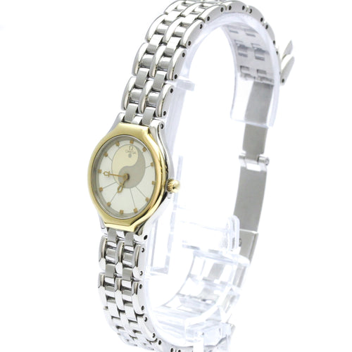 Pre-Owned OMEGA De Ville Symbol K18 Gold Stainless Steel Ladies Watch 595.0101