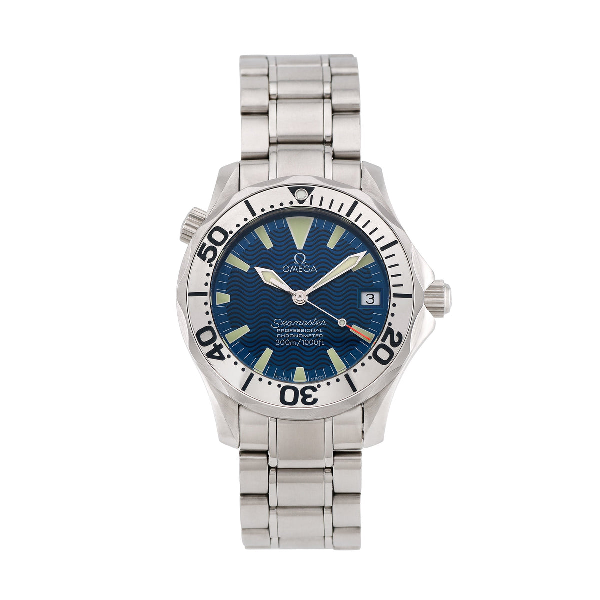 Pre-Owned Omega Unisex Seamaster 36.25mm Stainless Steel Wristwatch