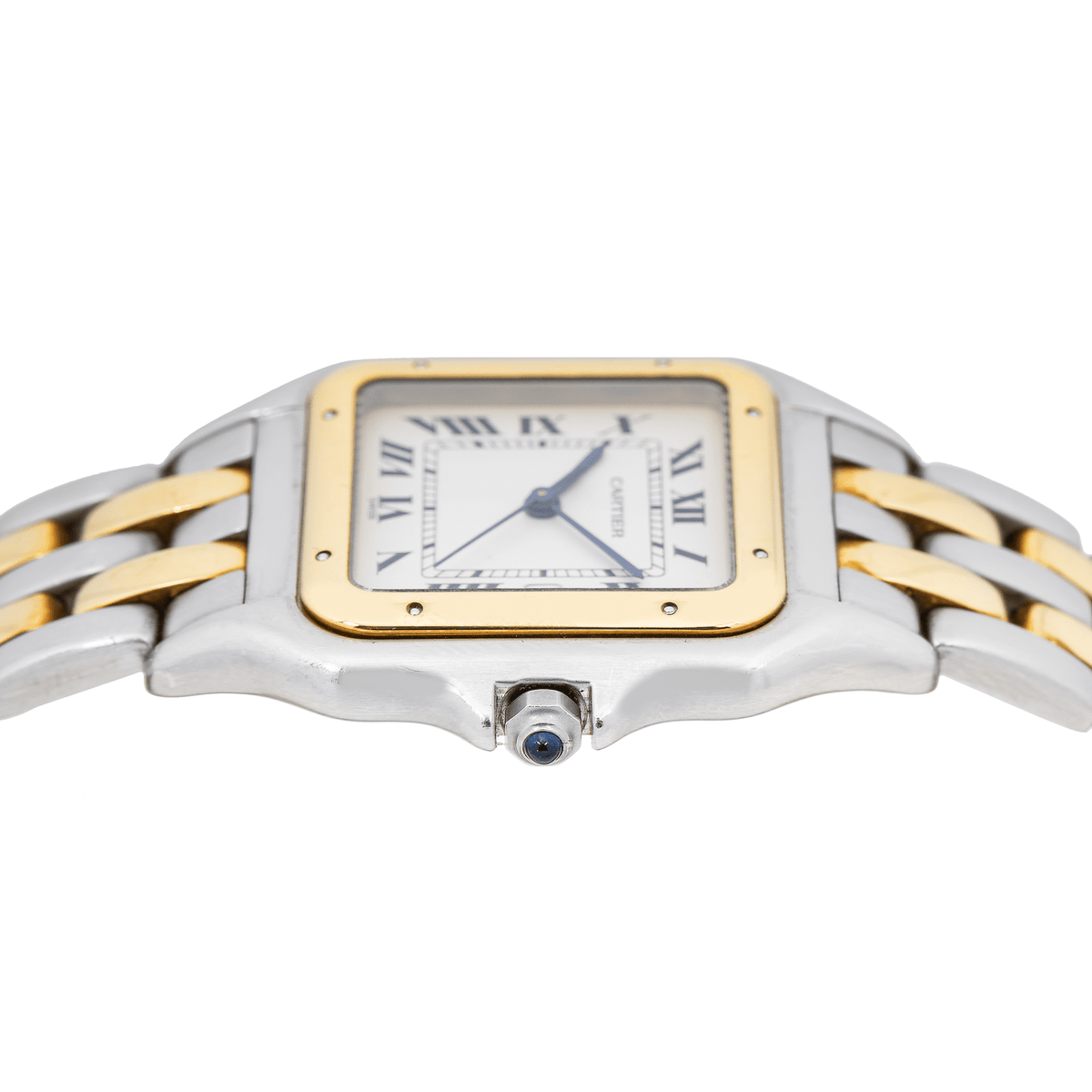 Pre-Owned Cartier Panthère 29MM W515527 Silver Roman Dial Yellow Gold Bezel Two Tone Yellow Gold Bracelet