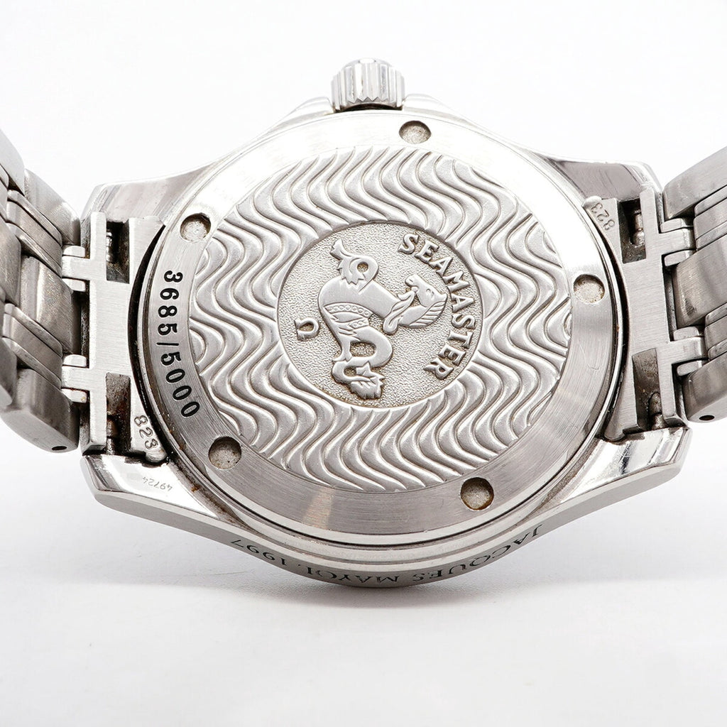 Pre-Owned Omega Seamaster Jacques Mayol 2500.80 Blue Dial Men's Watch