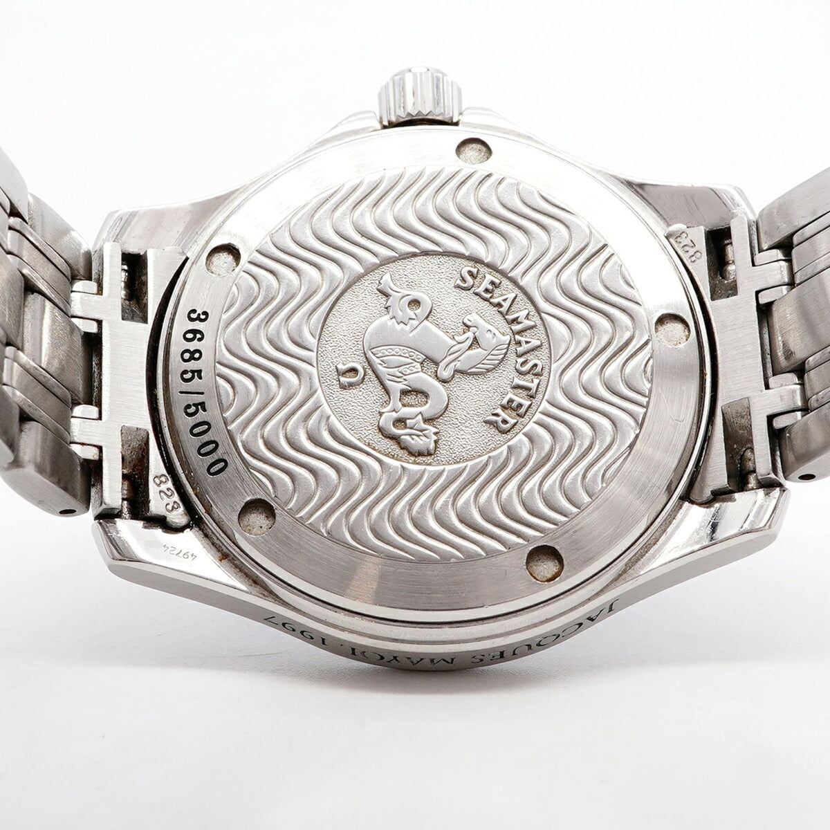 Pre-Owned Omega Seamaster Jacques Mayol 2500.80 Blue Dial Men's Watch