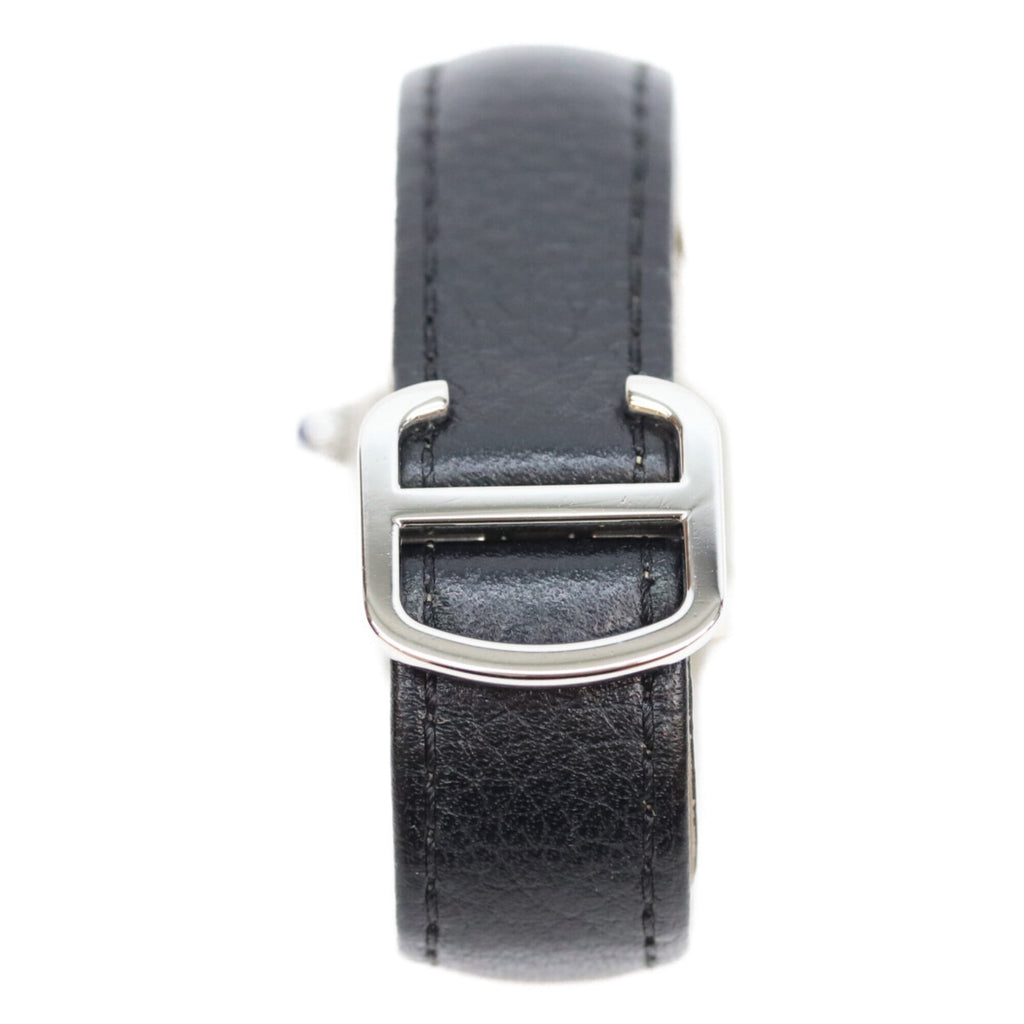 Pre-Owned Cartier WSTA0030 Tank Solo SM Quartz Watch with Silver Dial - Men's