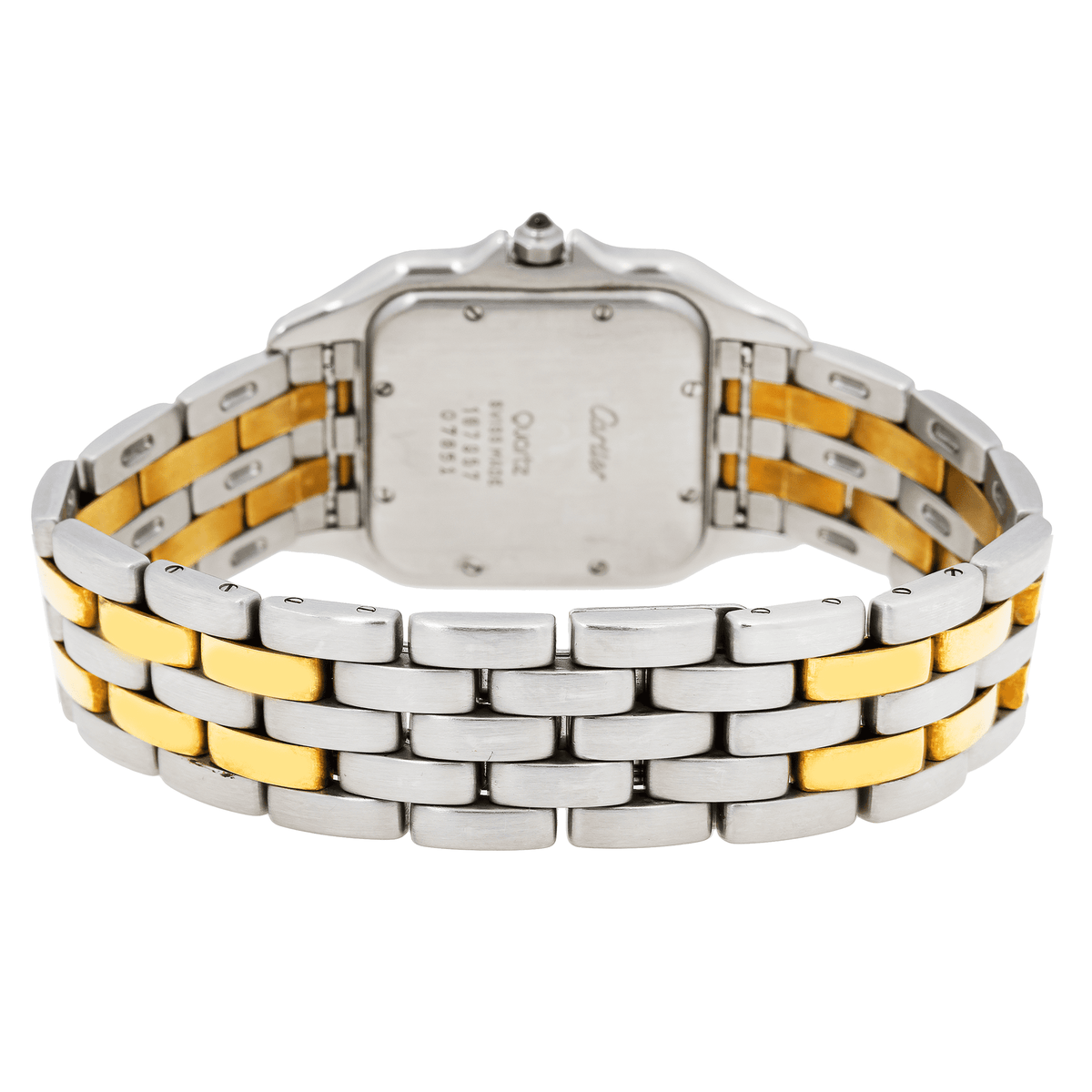Pre-Owned Cartier Panthère 29MM W515527 Silver Roman Dial Yellow Gold Bezel Two Tone Yellow Gold Bracelet