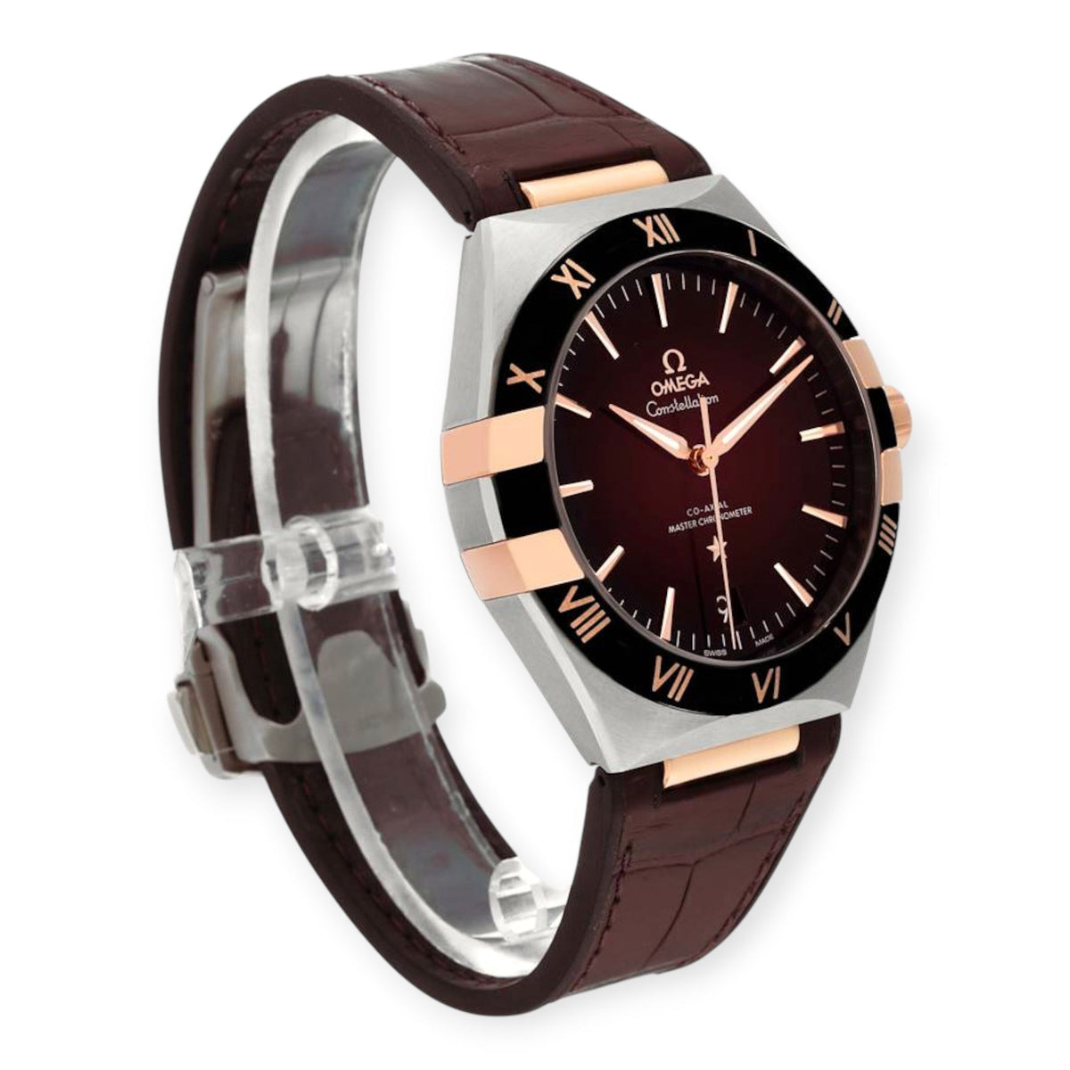 Pre-Owned Omega Constellation 41mm 131.23.41.21.11.001 Steel Rose Gold Mens Watch