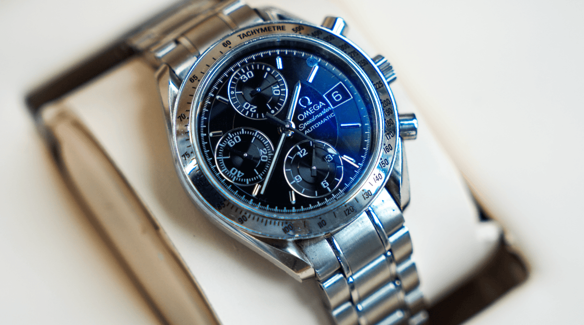 Pre-Owned Omega Speedmaster Date 3210.50.00 â€“ 40mm Black Dial with Stainless Steel Bracelet