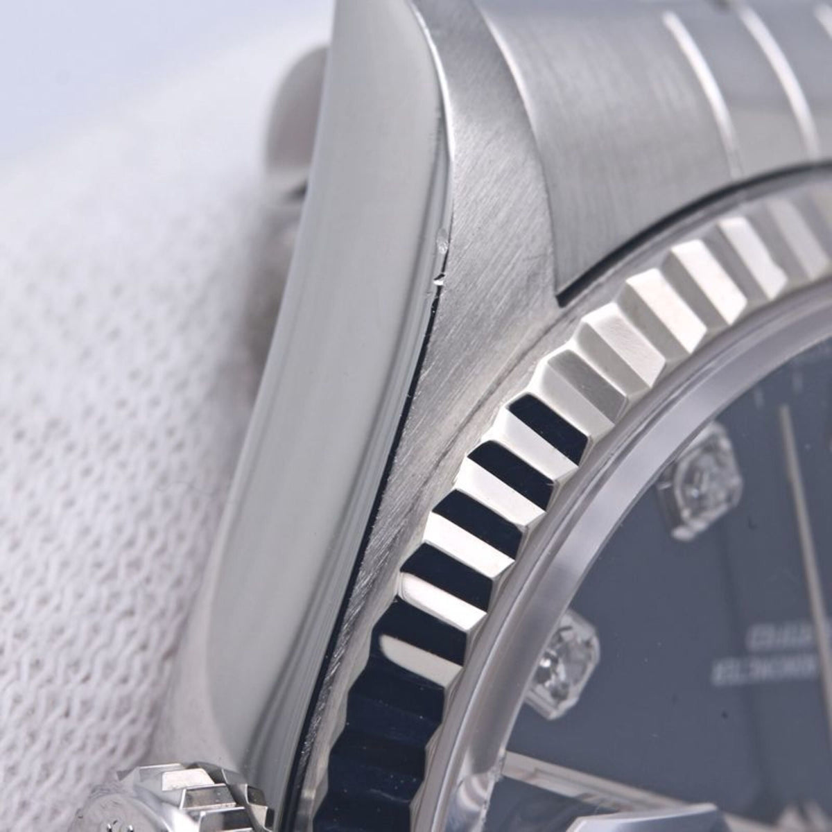 Pre-Owned ROLEX Datejust 10P Diamond 16234G Men's Watch 18K White Gold x Stainless Steel 40300