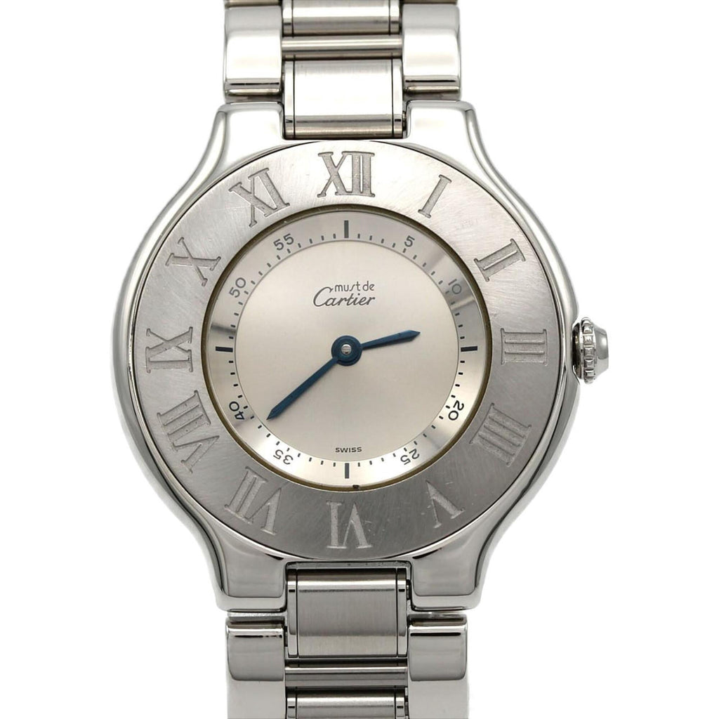 Pre-Owned Cartier Must 21LM W10110T2 SS Quartz Watch