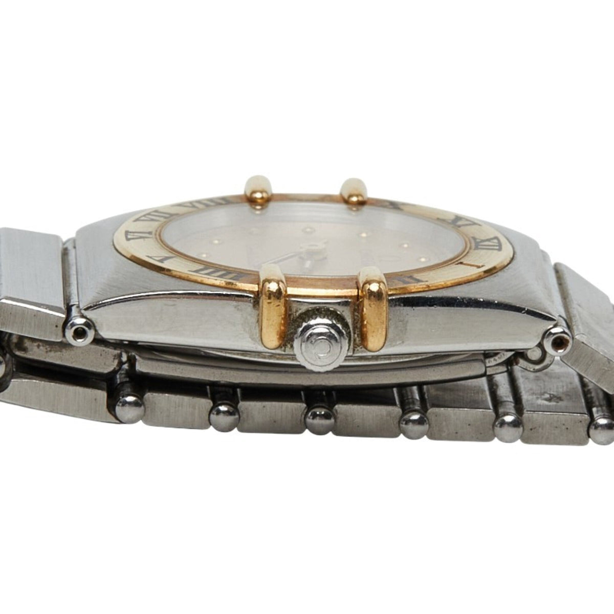 Pre-Owned Omega Constellation Quartz Watch, Gold Dial, Stainless Steel, Yellow Gold, Ladies'...