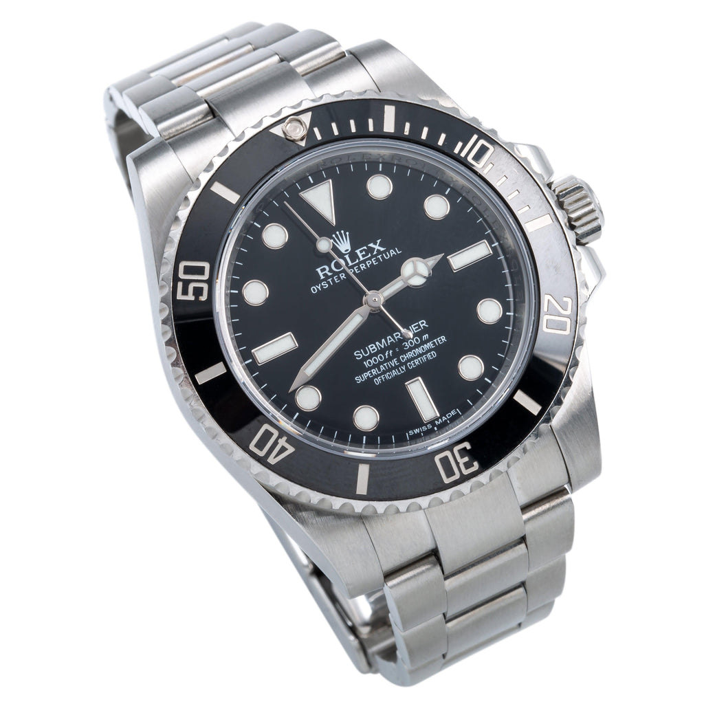 Pre-Owned Rolex Submariner 40MM 114060 Black Dial Black Ceramic Bezel Stainless Steel Oyster Bracelet