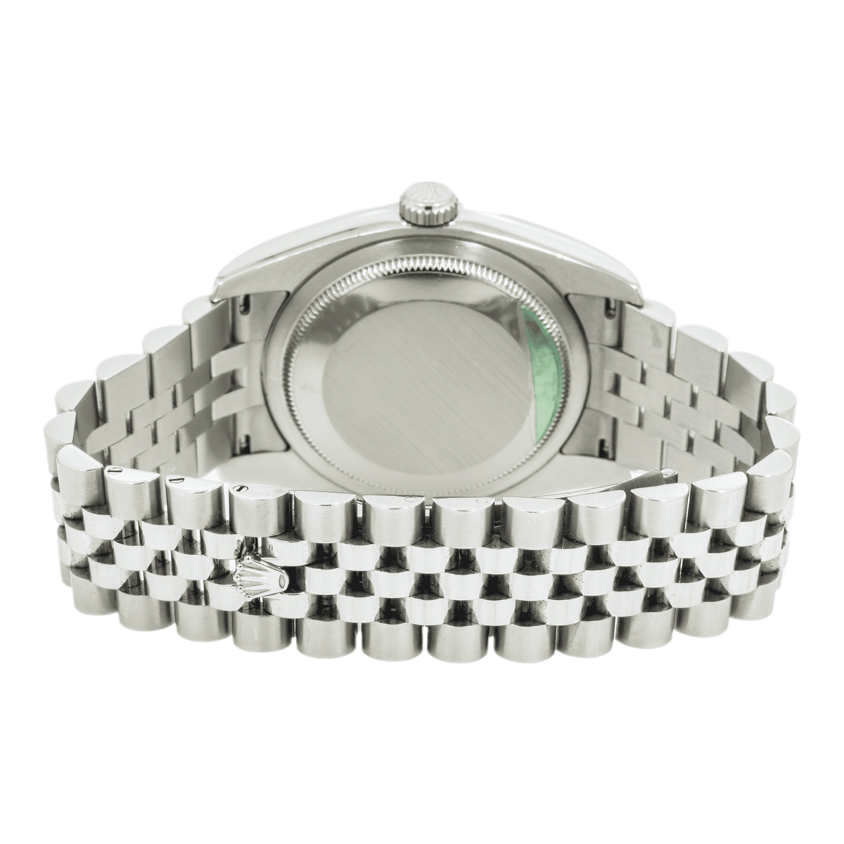 Pre-Owned Rolex Datejust 36MM 116234 Silver Diamond Dial Fluted Bezel Stainless Steel Jubilee Bracelet