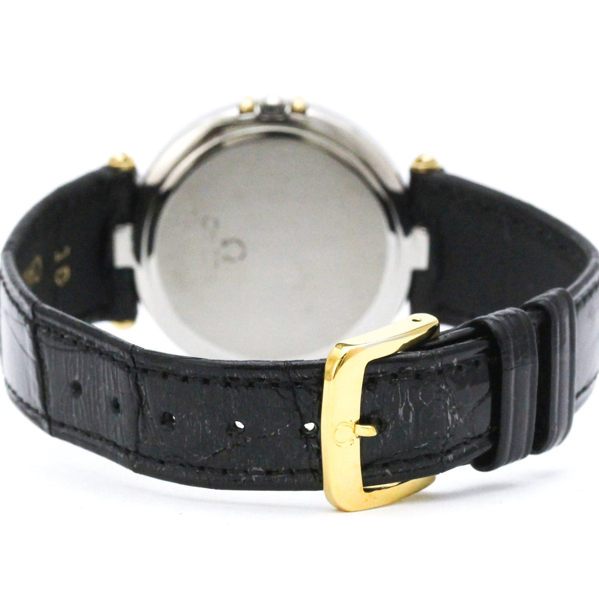 Pre-Owned OMEGA Constellation Day date 18K Gold Quartz Watch 196.1070 Polished