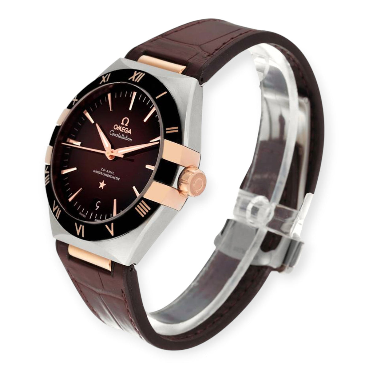 Pre-Owned Omega Constellation 41mm 131.23.41.21.11.001 Steel Rose Gold Mens Watch