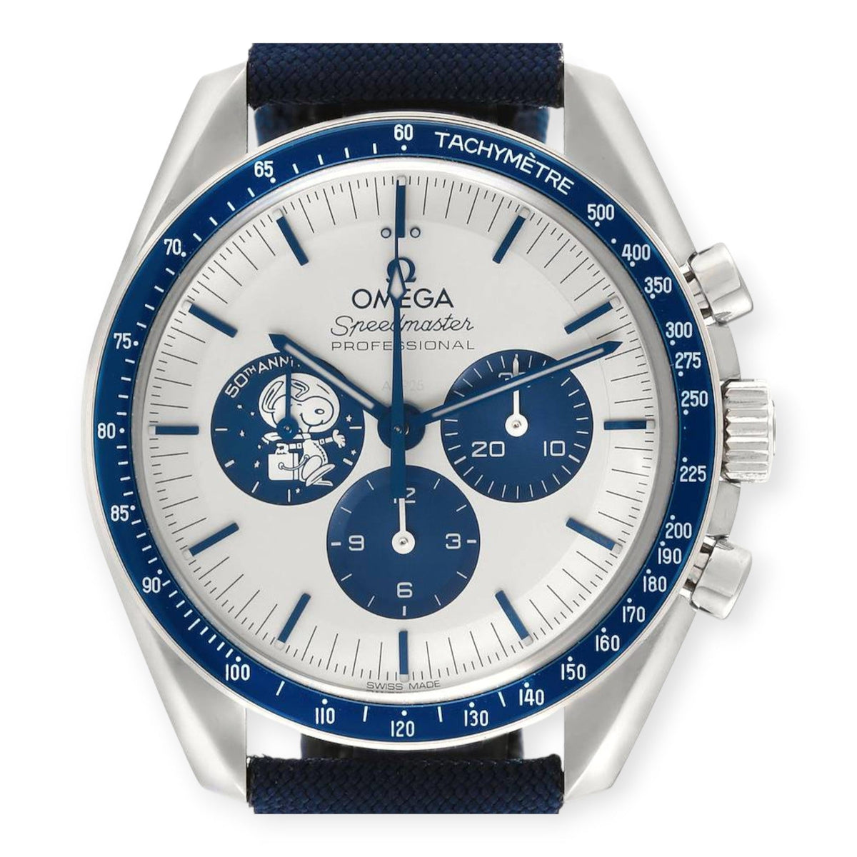 Pre-Owned Omega Speedmaster 310.32.42.50.02.001 Silver Snoopy Award Mens Moonwatch