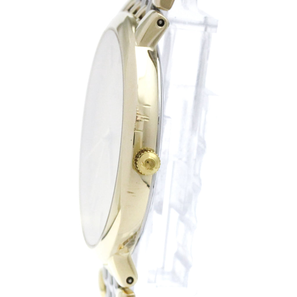 Pre-Owned OMEGA De Ville Gold Plated Steel Quartz Mens Watch 396.1012 Polished