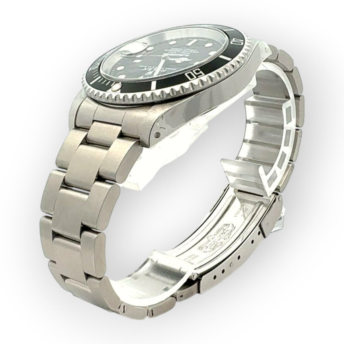 Pre-Owned Rolex Submariner Date 16610 Black Dial With Stainless Steel Bracelet