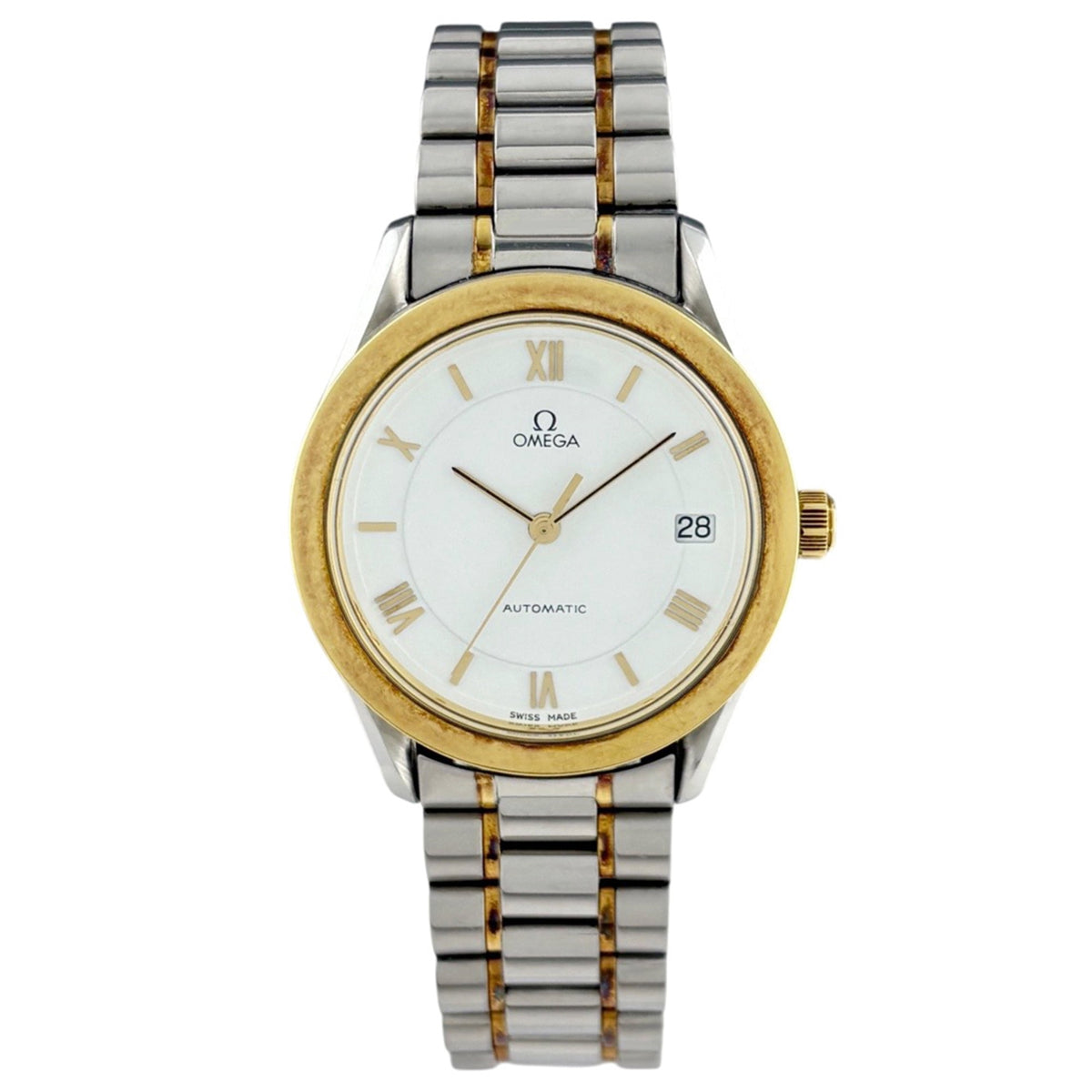Pre-Owned Omega Classic Heritage 166.0285 Watch, Stainless Steel & Yellow Gold, Automatic,...