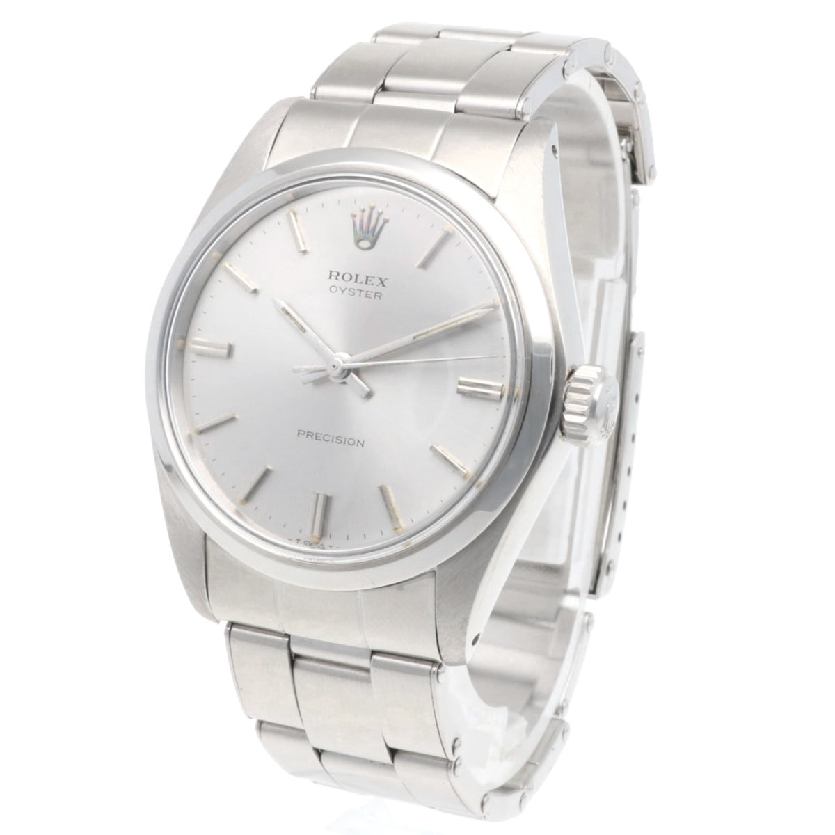 Pre-Owned Rolex Precision Oyster Wristwatch, Stainless Steel, 6426, Manual Winding, Polished,...