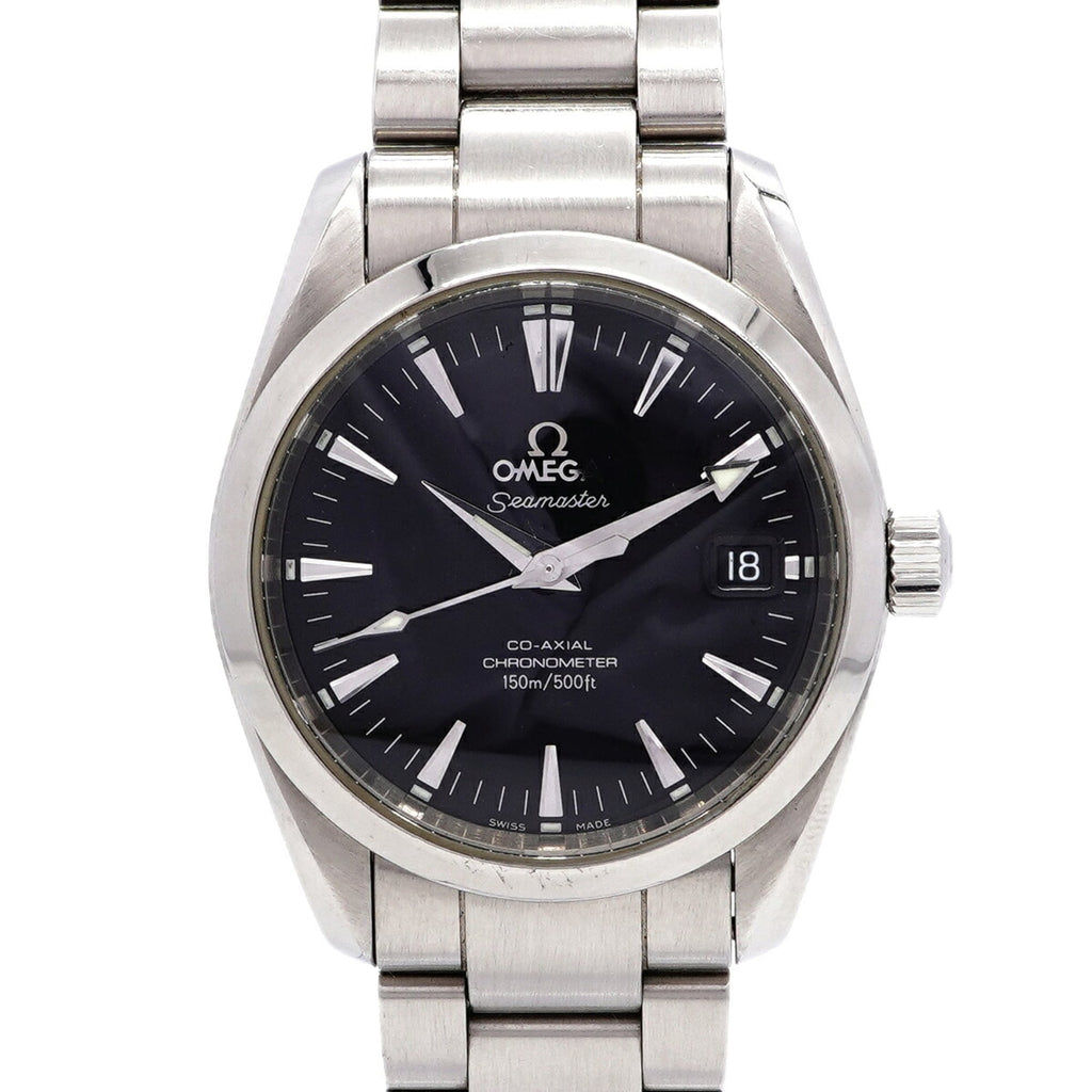 Pre-Owned Omega Seamaster Aqua Terra Co-Axial 2503.50 Black Dial Men's Watch