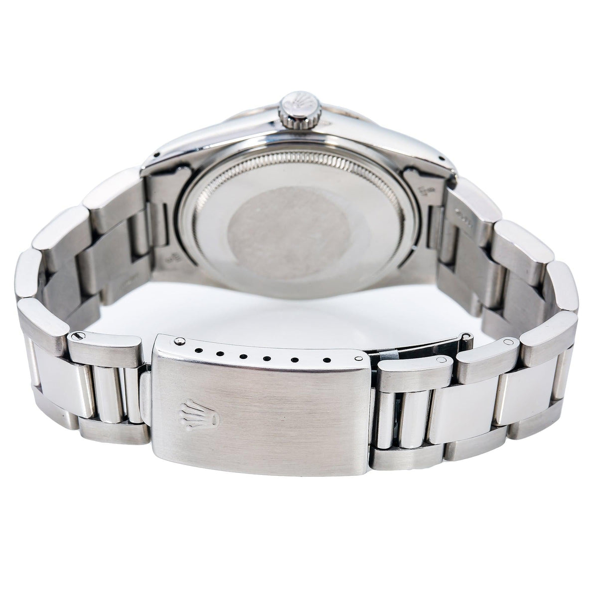 Pre-Owned Rolex Datejust 36MM 16234 Black Diamond Dial Fluted Bezel Stainless Steel Oyster Bracelet