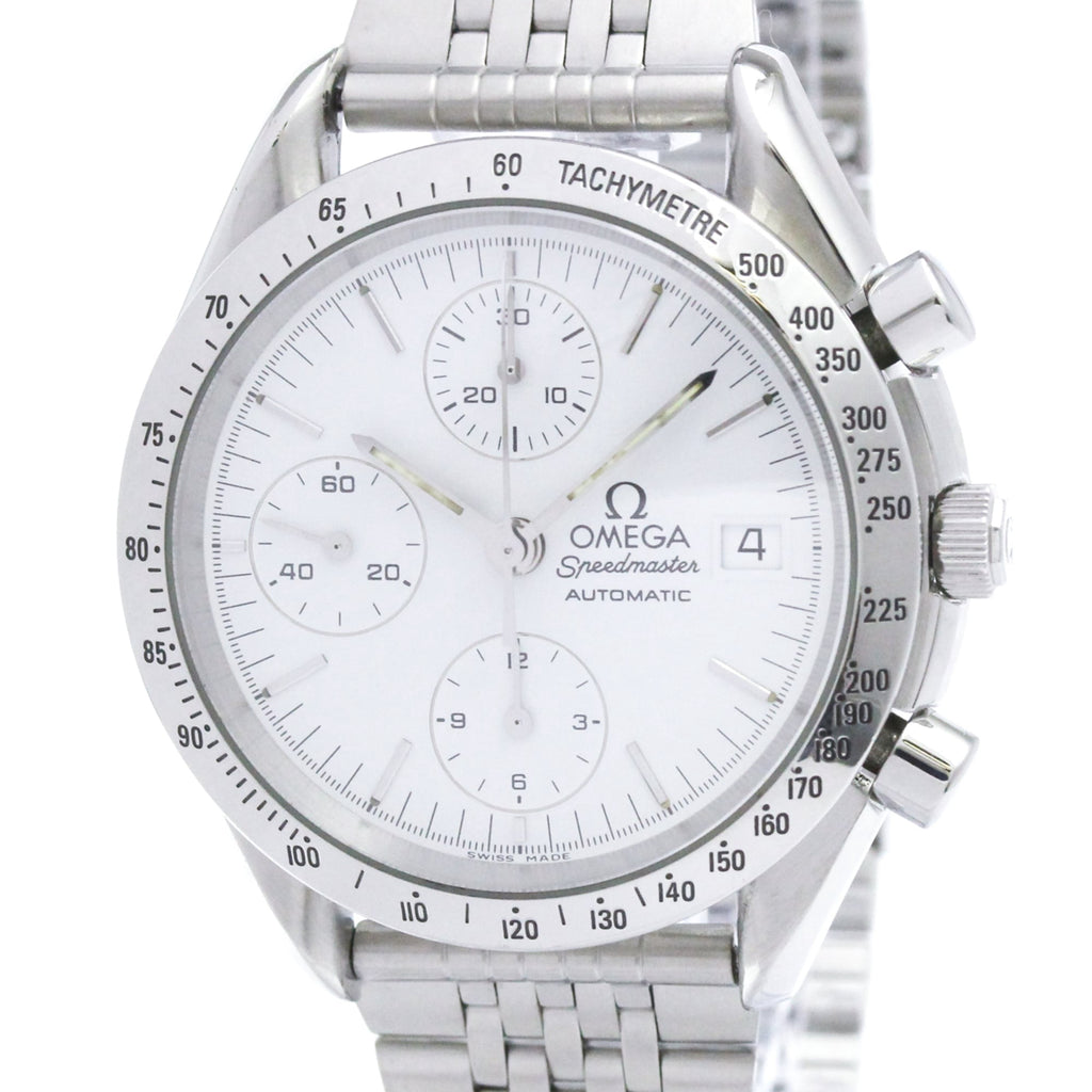 Pre-Owned OMEGA Speedmaster Date Steel Automatic Mens Watch 3511.20 Polished