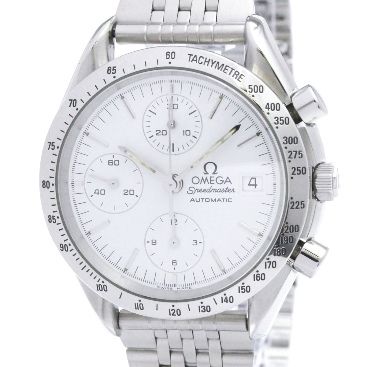 Pre-Owned OMEGA Speedmaster Date Steel Automatic Mens Watch 3511.20 Polished